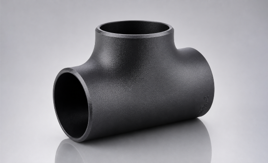 Robust carbon alloy steel pipe tee and carbon alloy steel butt weld tee manufactured in India by Jaiman Metalloys LLP, built for heavy-duty industrial infrastructure and high-pressure networks.